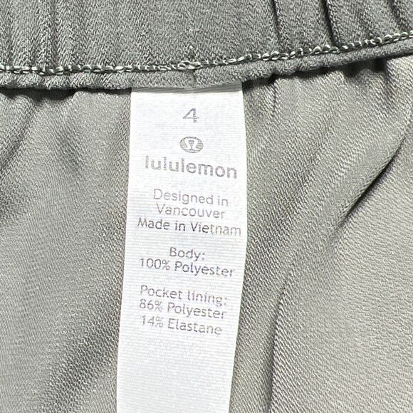 Lululemon Grey Sage On the Fly Skirt Woven Travel Drawstring Women’s Size: 4 - Picture 12 of 13